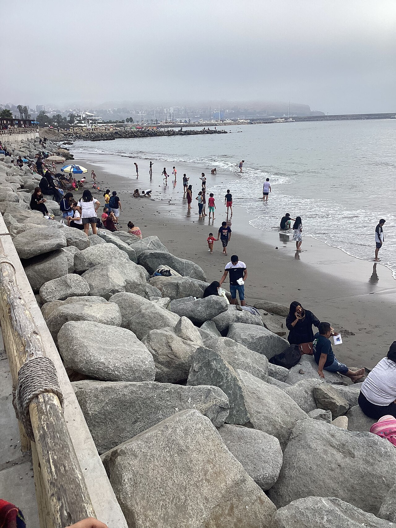 Peligro controlado en la playa Los Yuyos