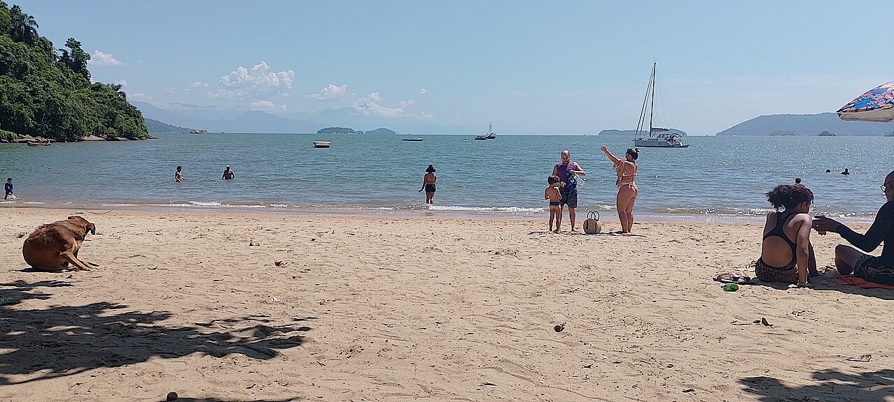 Turistas na Praia do Pontal - Paraty(RJ)