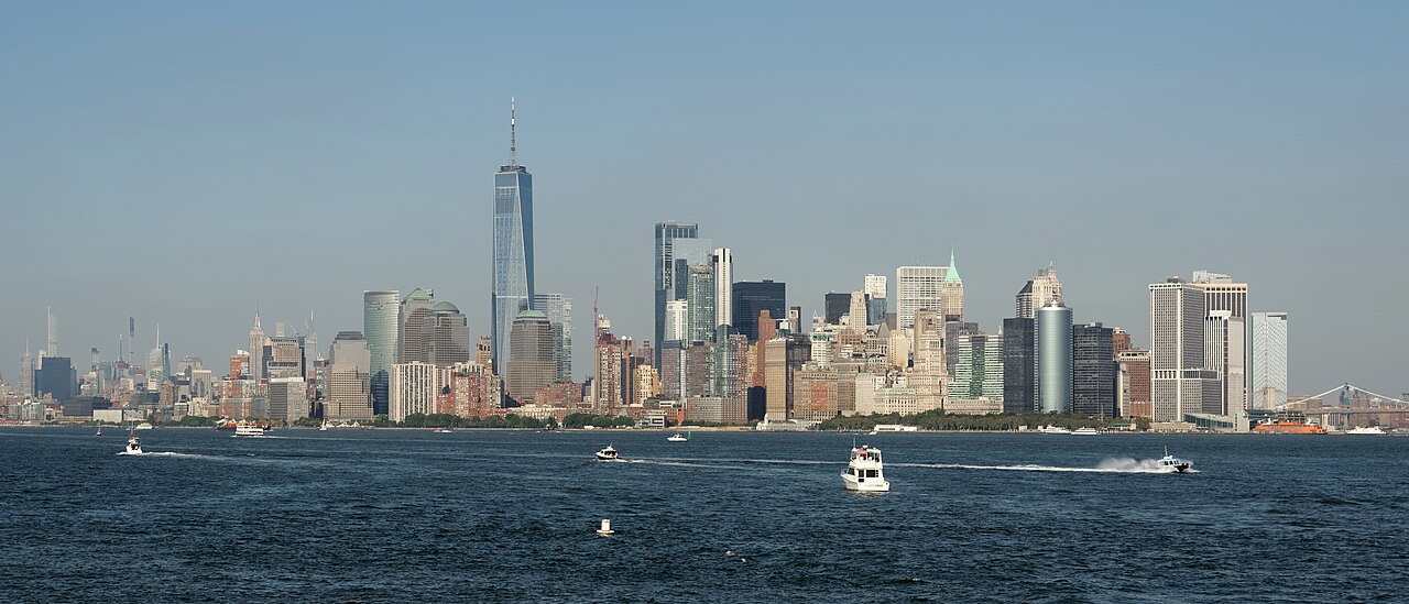 View of Manhattan from Liberty Island ferry, NYC, 20231003 1607 1999
