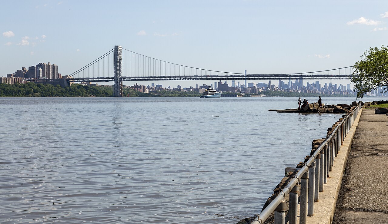 George Washington Bridge from Englewood Basin NJ1