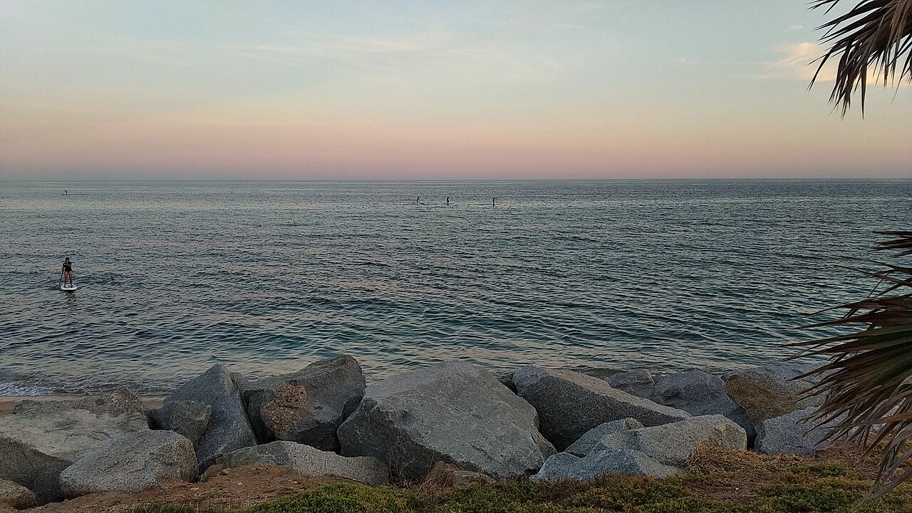 Platja de Vilassar de Mar al Capvespre