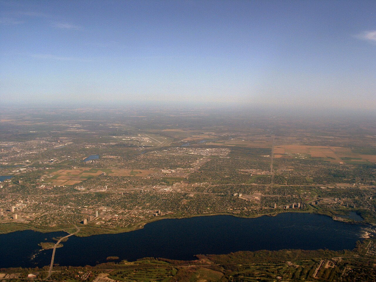Aerial view of Ottawa, looking towards CYOW (2490286571)